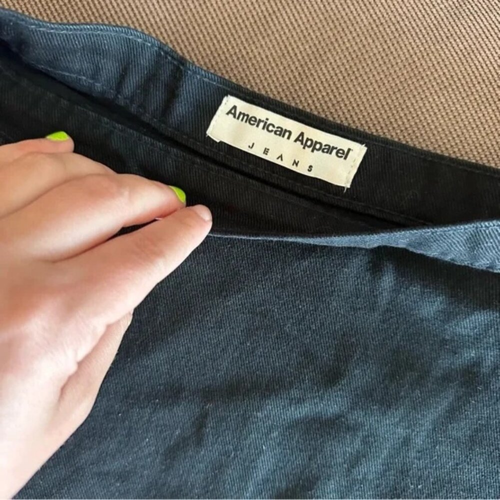 American Apparel black denim circle skirt - Picture 5 of 5